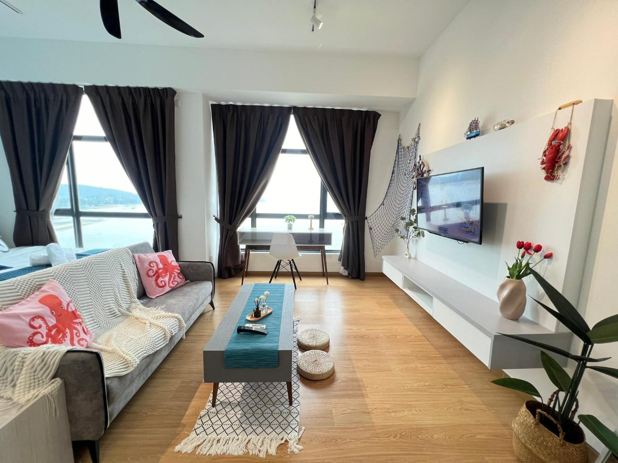 Oceanbay2 Seaview 6Pax Studio Netflix A-18-12 Kuantan Exteriér fotografie